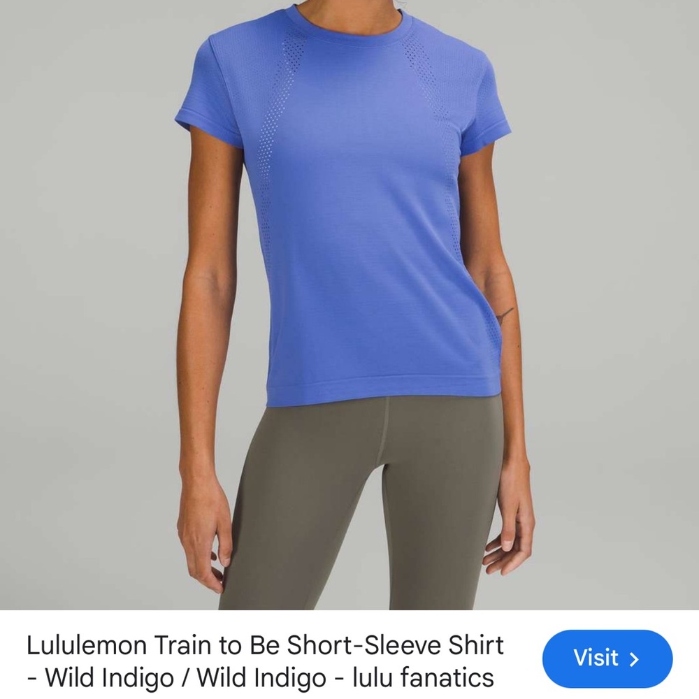 Lululemon Train To Be Indigo